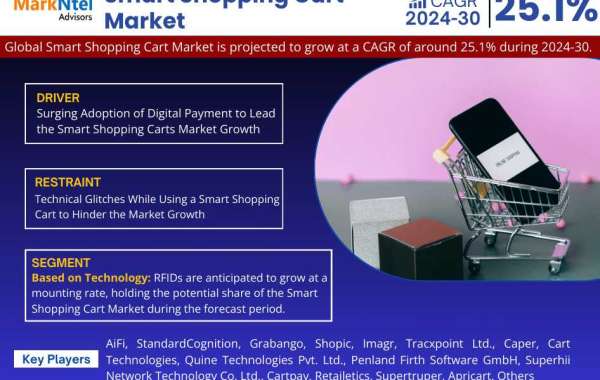 Smart Shopping Cart Market Witness Highest Growth AT a CAGR of 25.1% by 2030