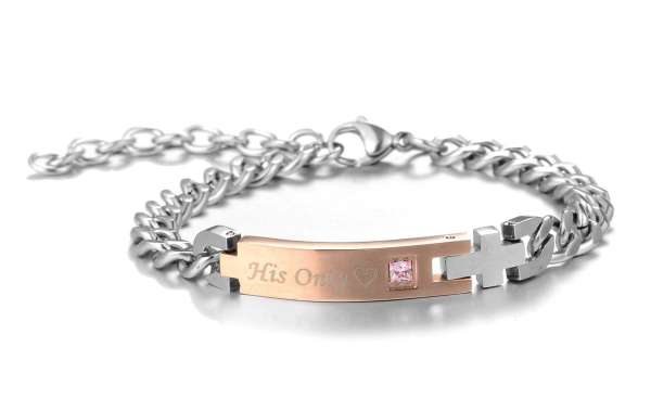 Lock and key bracelets for couples